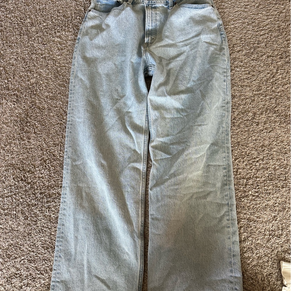 Abercrombie & Fitch 90s relaxed denim jeans, high-rise size 12 never worn before
